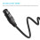 8 PCs 3 Pin DMX Cable Black Metal Stage Lighting Wire com plástico e material metálico 7