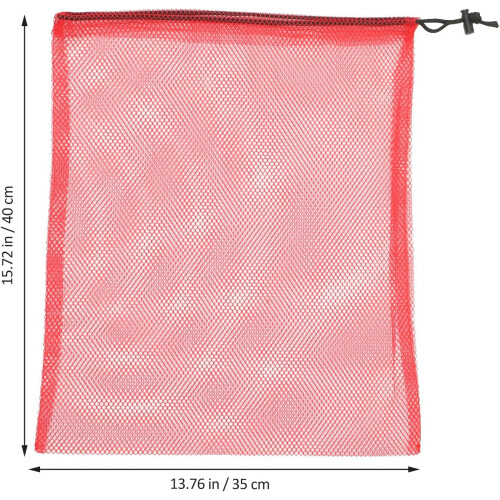 8pcs Mesh Storage Bag Laundry Bags Large Capacity Polyester Tear-resistant Breathable Drawstring Pouches 1