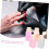4 st 230 ml nagellacksborttagningsflaskor tryck ner tryck tomma förvaringsflaskor 3