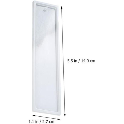 8Pcs Silicone Bookmark Mold DIY Rectangular Crystal Epoxy Resin Mold 1