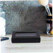 4pcs Elegant Bow Tie Packaging Box Men's Tie Storage Black Window Bakery Boxes Party Favor Cookie