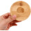 4pcs Rotatable Whiskey Glass Coasters with Stable Bamboo Base, Creative Gyroscope Design 3
