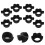 8Pcs 25Mm Barbell Spinlock Collars Set, Black Plastic Dumbbell Rod Nuts with Long Ears 4