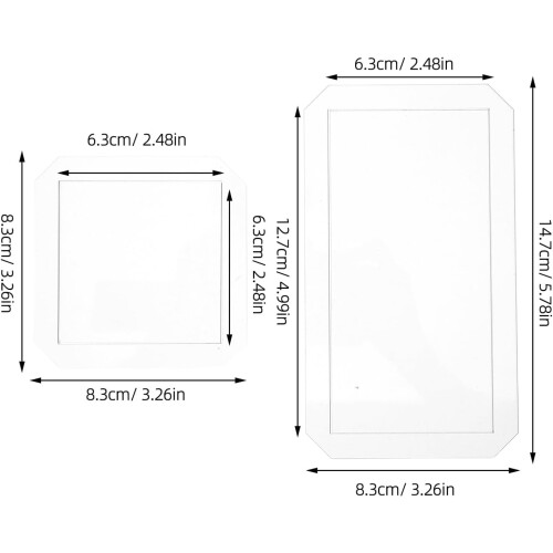 4pcs Quilting Templates Rectangular Acrylic Patchwork Rulers for Sewing Craft Tailoring Quilting Patterns Templates 1