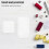 4pcs Quilting Templates Rectangular Acrylic Patchwork Rulers for Sewing Craft Tailoring Quilting Patterns Templates 8