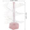 Spiral Nail Chart Display Stand for 60 False Nail Tips with Pink Hexagonal Base for Salon Practice 2