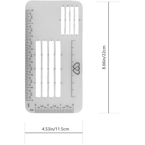 8pcs Hollow Out Addressing Guide Stencil Envelope Template for Students Multi-Function Plastic Crafting Tool 1