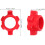 8 piezas de collares Spinlock para levantamiento de pesas, tuerca hexagonal de plástico, abrazadera de tornillo 2