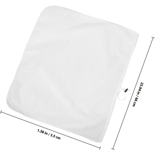 5 stk. bryggefilterposer med finmasket matfilterpose, gjenbrukbar polyester 1