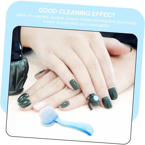 6pcs Nail Dust Cleaning Brushes Ergonomic Handle Professional Manicure Tools 1