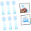 6pcs Nail Dust Cleaning Brushes Ergonomic Handle Professional Manicure Tools 3