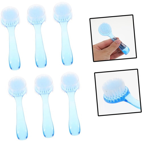 6pcs Nail Dust Cleaning Brushes Ergonomic Handle Professional Manicure Tools 2