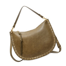 Umhängetasche Damen mit 2 Riemen Umhängetaschen Clutches-Grün