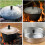 Pot Lid Knobs with High Temperature Resistance and Anti Feature Black Bakelite 8pcs 5