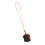 Leder-Sandwich-Charm, handgefertigtes Accessoire,-Schwarz 1