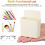 Set di 4 supporti adesivi da parete per telecomandi, colore beige, organizer per telefono e controller. 3