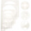8pcs Painting Stencils Wall Decorative Hollow Drawing Tools for Art Projects 4