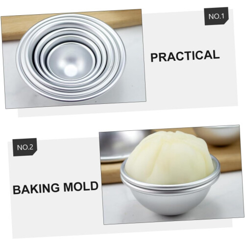 6pcs Pie Mold Cupcake Mold Aluminium Alloy Baking Tool Lightweight Uniform Baking DIY Kitchen Bakeware 2