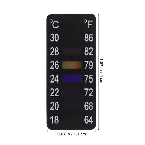 8pcs Fermentation Thermometer Sticker Adhesive Thermometer Strip Pet Material Safe and Practical 1