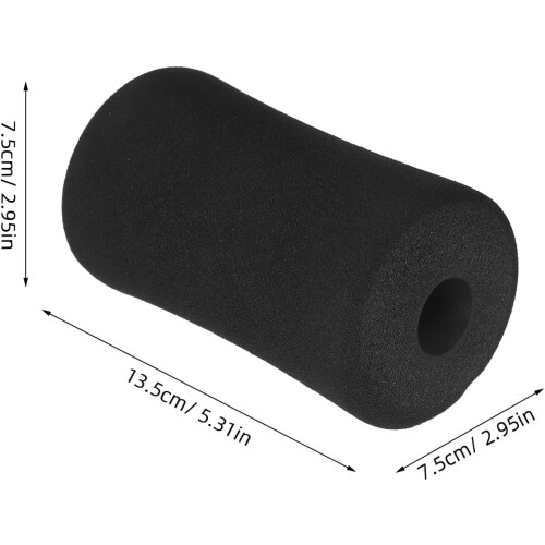 6Pcs Leg Extension Machine Covers Foam Pads, 75Mm Outer Diameter Exercise Roller Replacement 1