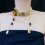 Collier de chaîne de goutte de perles géométriques-Argent 5