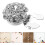 6 copri bottoni con strass a clip, accessori decorativi per camicie e gioielli. 8