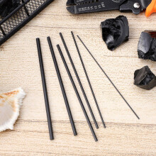 6pcs Solid Carbon Fiber Rod Broken Pole Connector Fishing Pole Repair Tool Kit