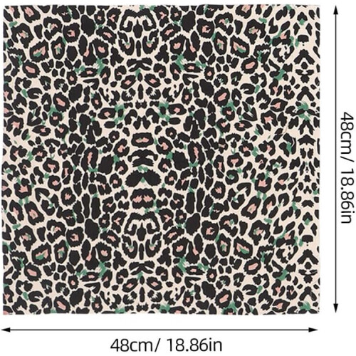 6pcs artesanal Leopardo impressão boneca Quilting tecido algodão pano 1