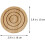 7pcs conjunto Bamboo madeira Coasters com armazenamento rack calor resistente tapetes de mesa 2