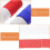 6pcs Crepe Paper Roll Party Streamer Streamer Paper Paintable Foldable White Red 3