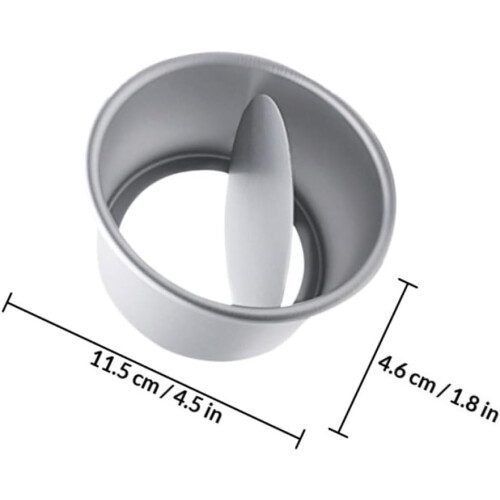 5pcs Cake Baking Pan Round Molds 8 Inch Aluminum Alloy Anodized Removable Bottom 1