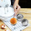 5pcs Cake Baking Pan Round Molds 8 Inch Aluminum Alloy Anodized Removable Bottom 6