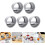 5pcs Cake Baking Pan Round Molds 8 Inch Aluminum Alloy Anodized Removable Bottom 8