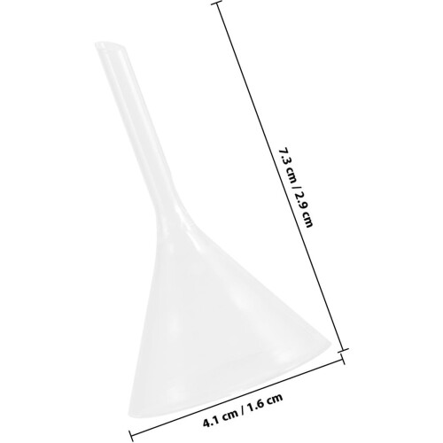 5 st triangulära trattar i glas, solid triangel, lätt och miljövänlig 1