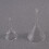 5pcs Triangle Funnel Glass Feeding Funnel Solid Triangle Lightweight Environmentally 8