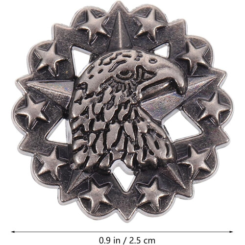 Lot de 5 boutons Eagle Alloy, design chic et élégant, ajustement parfait. 1