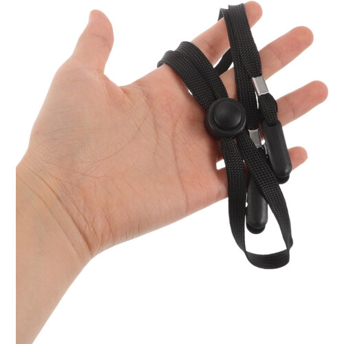5 Stück winddichte, elastische Hutbandclips mit verstellbaren Kordelstoppern 2