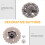 Lot de 5 boutons Eagle Alloy, design chic et élégant, ajustement parfait. 6