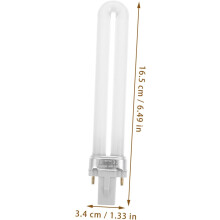 Nail Lamp Tube Uv/led Gel Dryer 8pcs 9w Broken-resistant Light for Fast Drying in Salon and Home