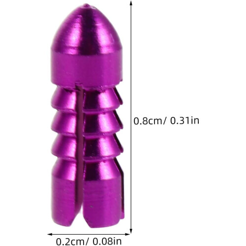 Lot de 6 protège-ailettes en alliage d'aluminium pour fléchettes, avec correcteurs d'angle fixes 1