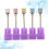 5pcs Nail Drill Bits Cleaning Brush Set with Multi-color Soft Bristles 7