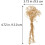 5 bouquets décoratifs faits main de gypsophile séchée, fleurs séchées à transporter 2