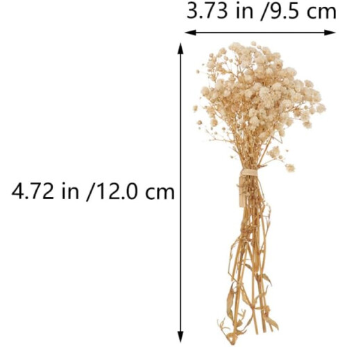 5 bouquets décoratifs faits main de gypsophile séchée, fleurs séchées à transporter 1