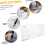 5pcs Geometric Drawing Template Templates for Drafting Plastic Ruler Including Drafting Ruler 6