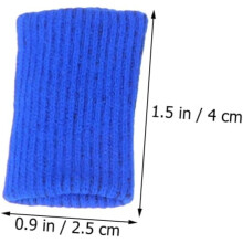 5pcs Elastic Finger Cots Non- Protective Fingerstalls for Sports Finger Guards