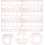6pcs Pink Plastic Drawing Template Geometric Stencils Drafting Ruler 8