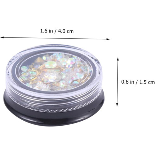 Ensemble d'autocollants pour ongles en strass multicolores 1