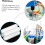 8 Stück PTFE-Magnetrührstäbe, Laborrührer, Magnetrührer, Experimentierstäbe 8