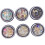 Ensemble d'autocollants pour ongles en strass multicolores 7