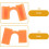 6pcs Chopsticks Practice Helper Chopstick Trainer Unique Design Pe Material Simple to Use Training Tool 3